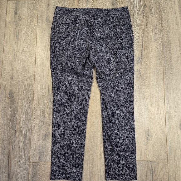 Banana Republic Factory gray patterned Hampton fit cropped trouser pants, size 2 - Picture 7 of 12